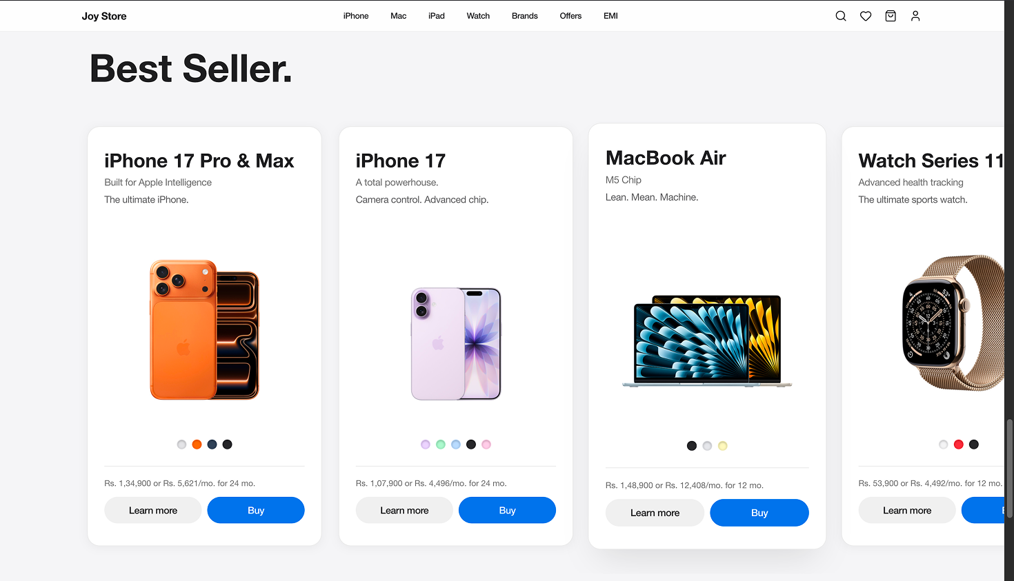 Joy Store UI/UX Redesign gallery 3